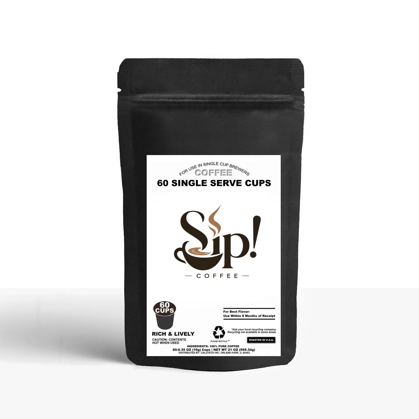 60 Pack Single Serve Coffee Capsules